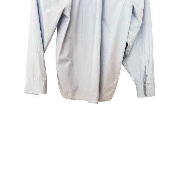 Rebecca Taylor Light Ruched Raglan Cotton Button Up Long Sleeve Blouse Size S - Picture 8 of 10